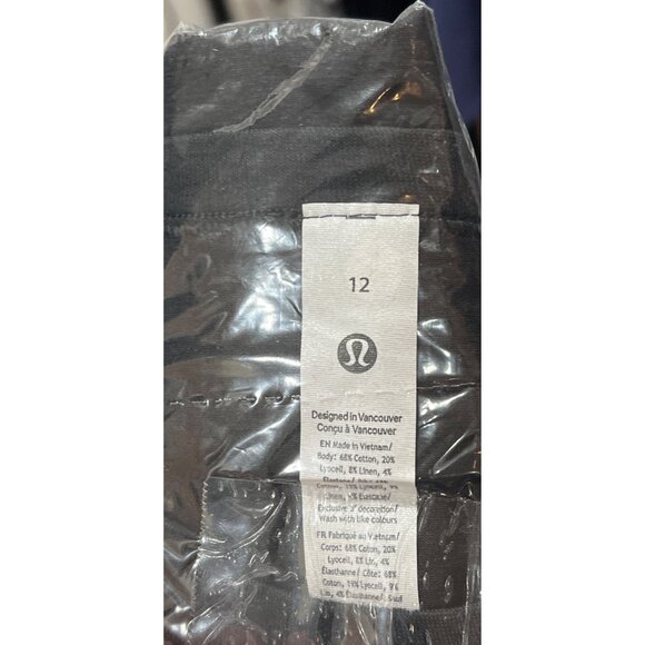 Lululemon Black Crewneck Short Sleeve Cotton Tee Size 12 - Picture 10 of 11
